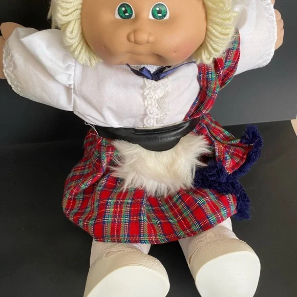 CABBAGE PATCH GIRL 1978-1982 Coleco Xavier Roberts Scottish Outfit Vintage